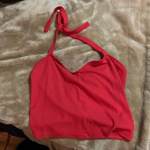 pacsun red halter top